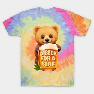 Cute Bear Cub and Beer Mug T-Shirt